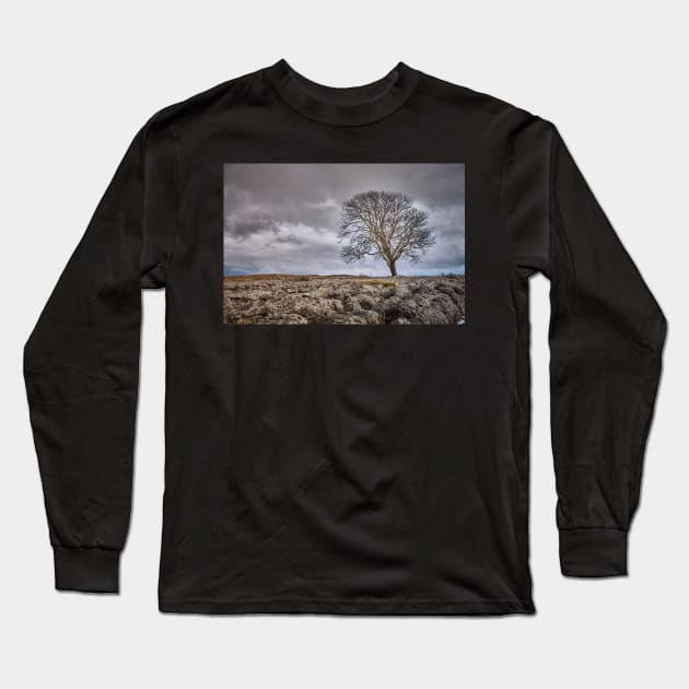 Yorkshire Lone Tree Long Sleeve T-Shirt by richard49